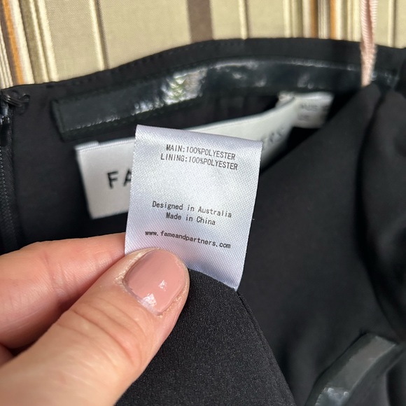 Fame and Partners black gown - Picture 9 of 9